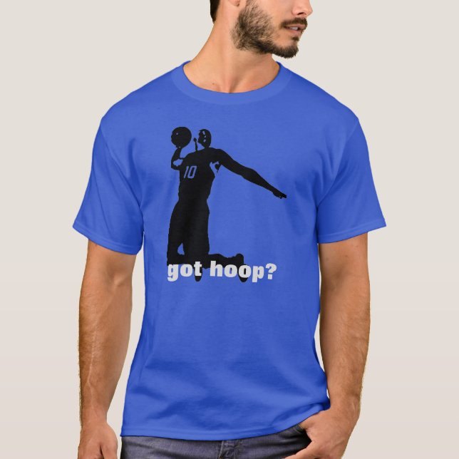 Tem Hoop? Camisa de basquete - Azul Real Profundo (Frente)