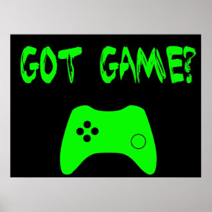 Tem Jogo? Engraçado Gamer Poster
