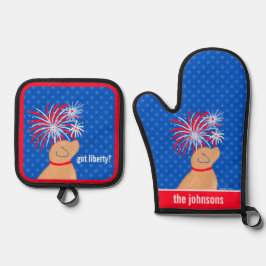 Tem Liberdade? Toalha de cozinha amarela