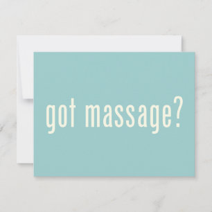 Tem massagem?