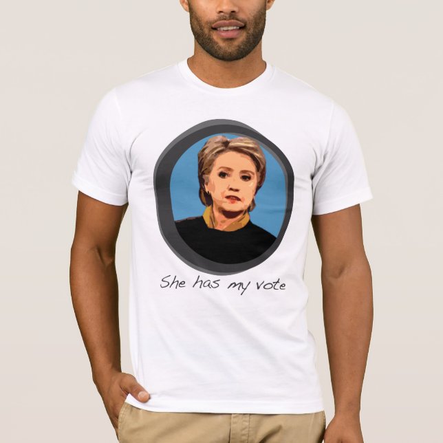 Tem minha camisa de Hillary Clinton do voto (Frente)