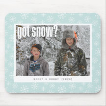 "tem neve?" Mouse Pad de Férias - 1 Foto