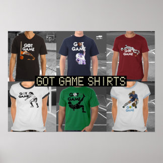 Tem Poster de Camisa de T do Jogo