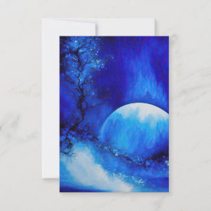 TEM SIDO UM CARTÕES DE AGRADECIMENTOS DE LUA AZUL