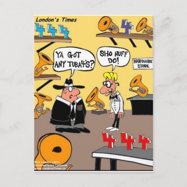 Tem Tuba 4? Tuba Engraçada Oferece Cartões Camiset (Frente)