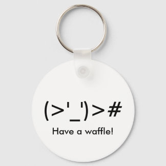 "(>'_')># Tem um waffle!" Chaveiro
