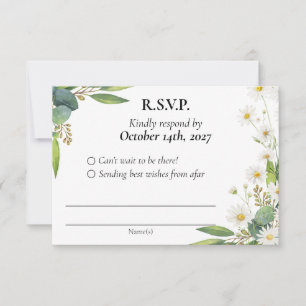 Tema botânico de eucalipto de casamento RSVP