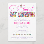 Tema Candy BAT MITZVAH Convite Aniversário<br><div class="desc">Tema do Candy BAT MITZVAH Convite de Aniversário</div>