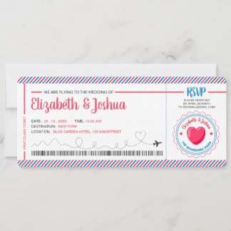 Tema Cartão-Postal de Convite para Plano de Tíquet