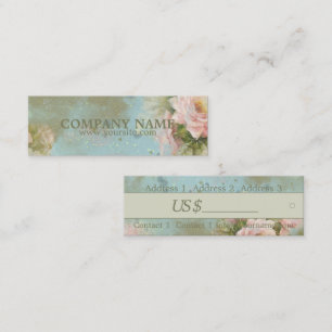 Tema da Flor - Etiqueta de Preço do Produto, Cartã