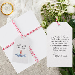 Tema da praia - Etiquetas de presentes personaliza