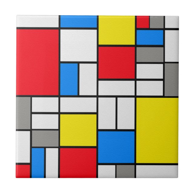 Tema da variação da arte de Mondrian (Frente)