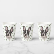 Tema de Aquarela do Chá de fraldas Buldogue Francê