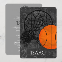 Tema de Basquete de Convite à Apresentação de Bare