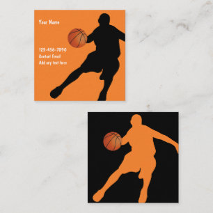 Tema de basquetebol Legal Dois Cartões de visitas