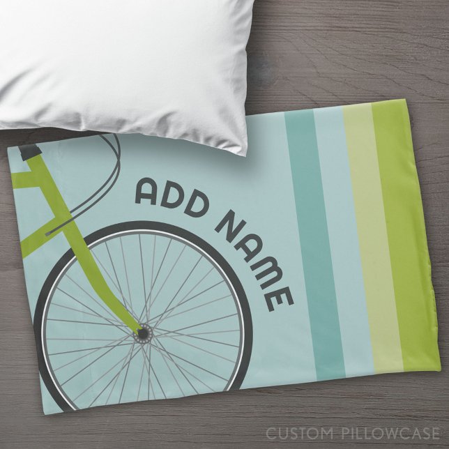 Tema de Bicicleta com Texto Personalizado (Custom Pillowcase)