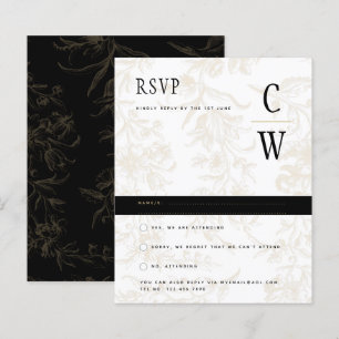 Tema de Casamento Black Tie Vintage Damasco Dourad