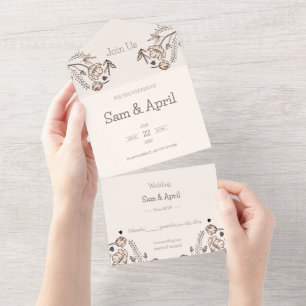 Tema de Casamento Floral Brown