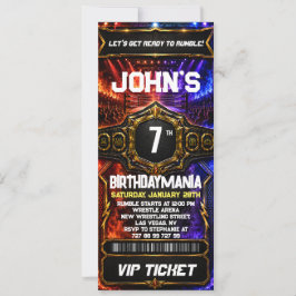 Tema de Convite de Ingresso para Festa de Aniversá