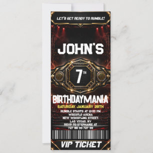 Tema de Convite de Ingresso para Festa de Aniversá