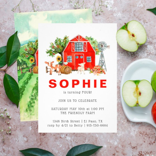 Tema de fazenda | CONVITE DE ANIVERSÁRIO (Criador carregado)