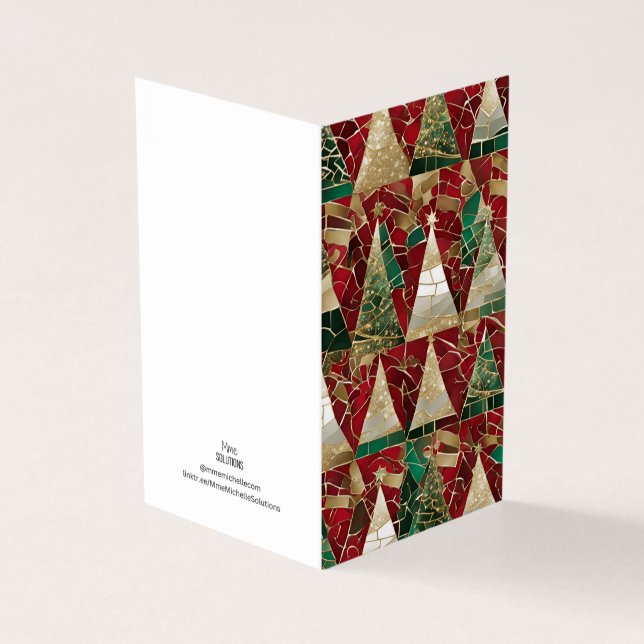 Tema de Férias Multi Árvore Vitral Mosaico  (Exterior)