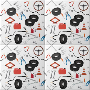 Tema de ferramentas automotivas mecânicas para aut