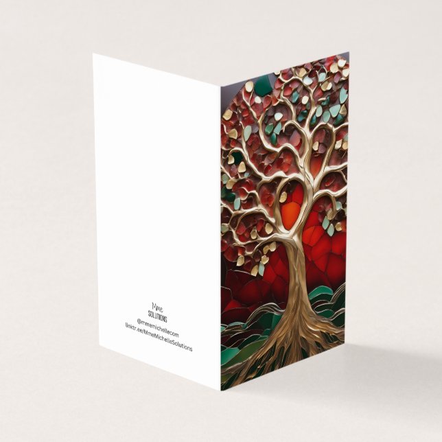 Tema de Natal Árvore Vitril Vidro Vidro Mosaico qu (Exterior)