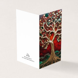 Tema de Natal Árvore Vitril Vidro Vidro Mosaico qu