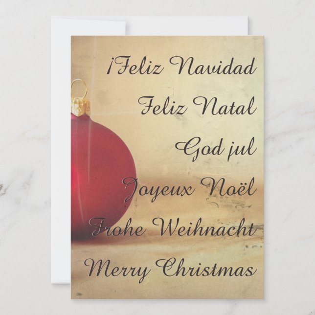 Tema de Natal com bola de Natal (Frente)