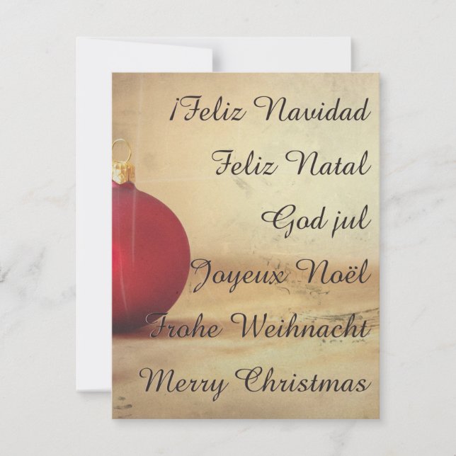 Tema de Natal com bola de Natal (Frente)