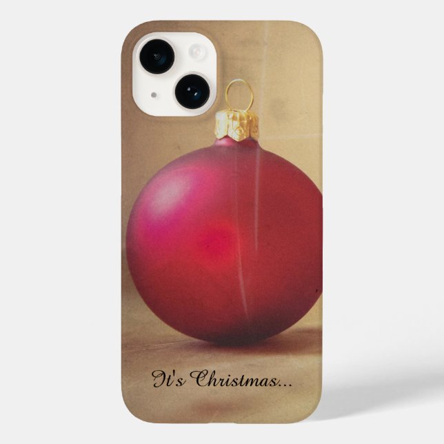 tema de Natal com bola de Natal (Verso)