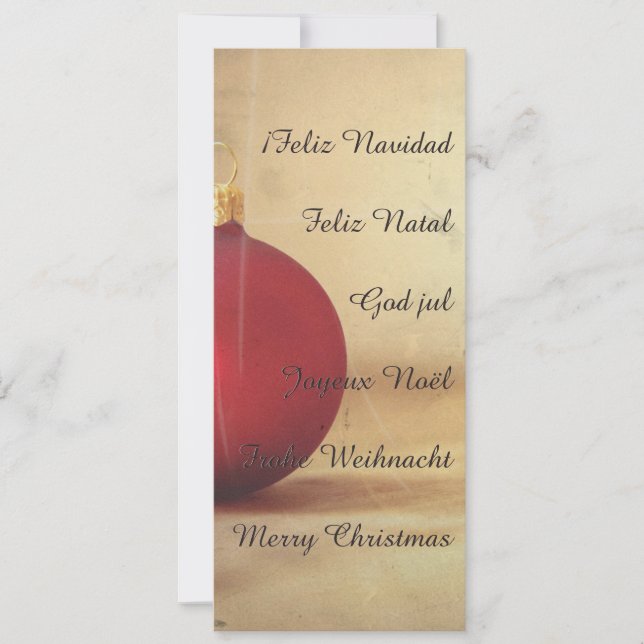 Tema de Natal com bola de Natal (Frente)