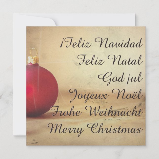 Tema de Natal com bola de Natal (Frente)