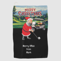 Tema de Natal de Golfe com Papai Noel