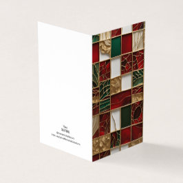 Tema de Natal Vírgula Mosaico vidro quebrado