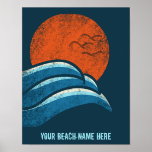 Tema de navegação do Poster de viagens personali