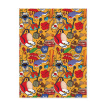 Tema de Okinawa uchina ilustração cartão postal 沖縄