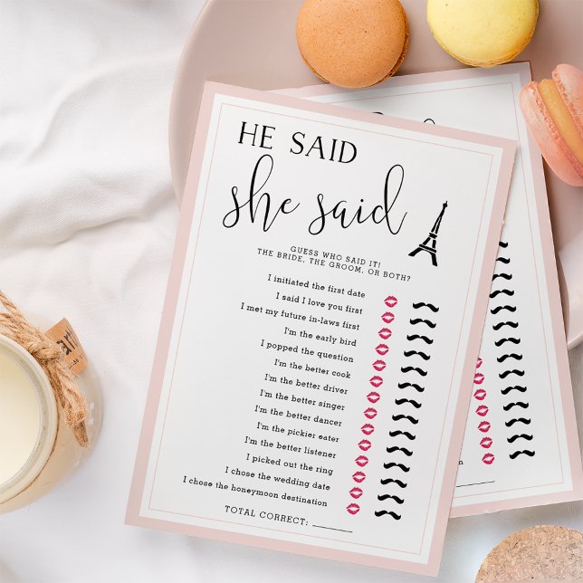 Tema De Paris Ele Disse Que Disse Jogo De Chá de p (Criador carregado)