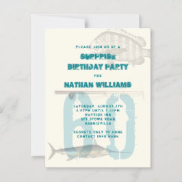 Tema de Pesca Magnética Convites a Adultos Machos