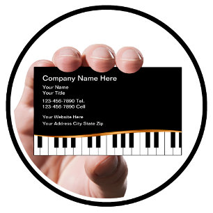 Tema de Piano de Cartões de visitas de Música Cl