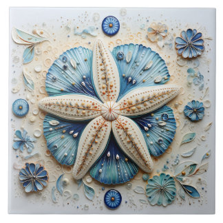 Tema de Praia Blue Starfish