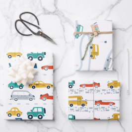 Tema de transporte Papel de ondulação de aniversár