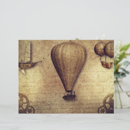 tema de viagem steampunk vintage