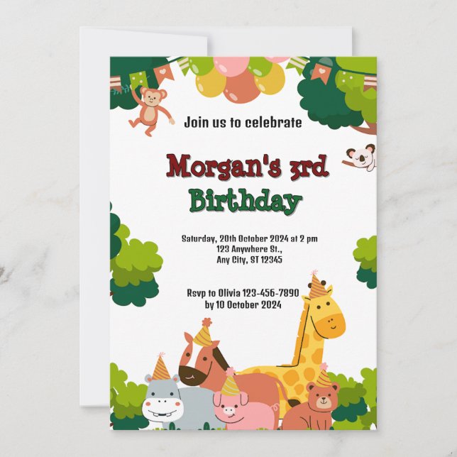 tema de vida selvagem (Frente)