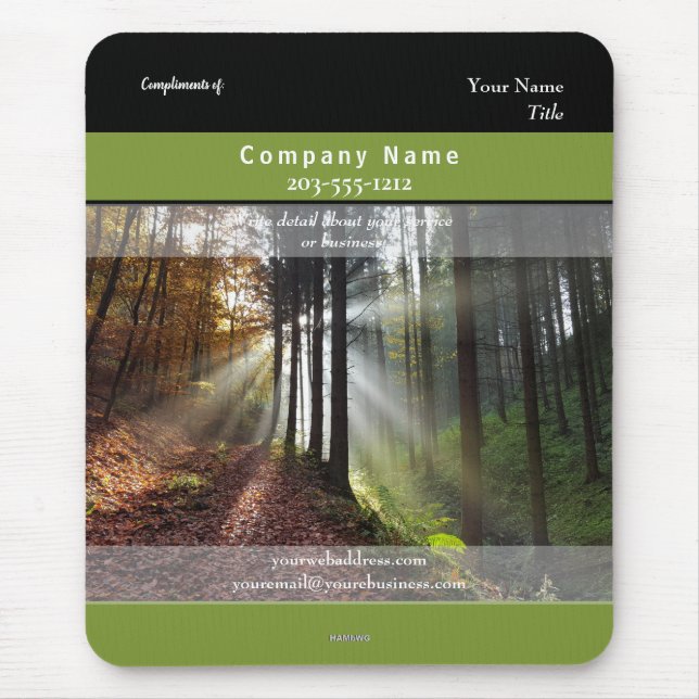 Tema de Woodsy Mousepad do promocional - HAMbyWG (Frente)
