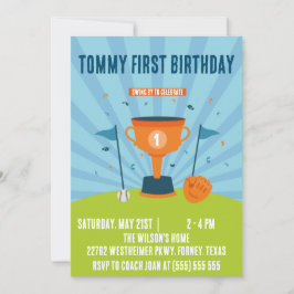 Tema Desportivo de Aniversário de 1 ano de Beisebo