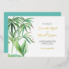 Tema do Casamento Tropical Greenery
