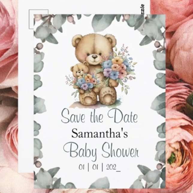 Tema do Chá de fraldas do Bear Boy Teddy (You're Invited to a Beary Cute Baby Shower!)