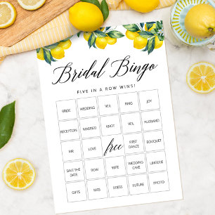 Tema do Chá de panela do Cartão de Jogo Lemon Bing